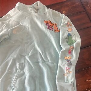 Nickelodeon 90s Cartoon Hoodie - Light Blue
